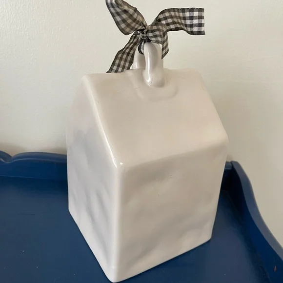 Rae Dunn White Birdhouse with Black Accents - Picture 3 of 4